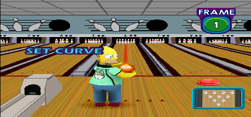 The Simpsons Bowling (GQ829 UAA) Screenshot 1